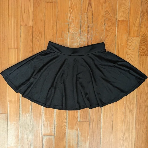 NWT Urban CoCo Black Versatile Stretchy Flared Casual Mini Skater Skirt Size XL - Picture 3 of 10